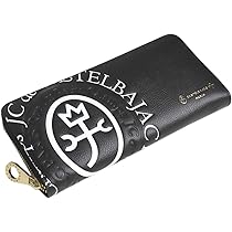 極美品 カステルバジャック コメット 長財布 ブラック × ホワイト CASTELBAJAC カステルバジャック コメット ラウンドファスナー長
